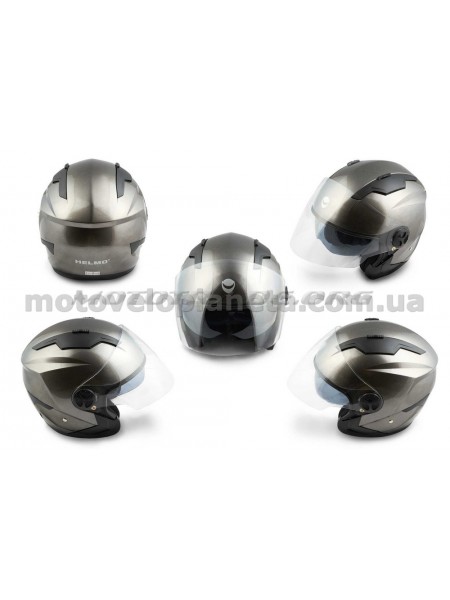Шлем открытый (mod:DH958) (size:L, черный) HELMO, шт Шлем открытый (mod:DH958) (size:L, черный) HELMO, шт