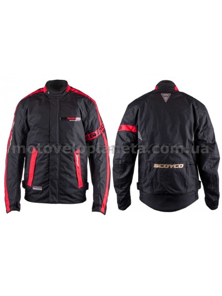 Мотокуртка SCOYCO (текстиль) (size:XL, черно-красная, mod:JK34), шт Мотокуртка SCOYCO (текстиль) (size:XL, черно-красная, mod:JK34), шт
