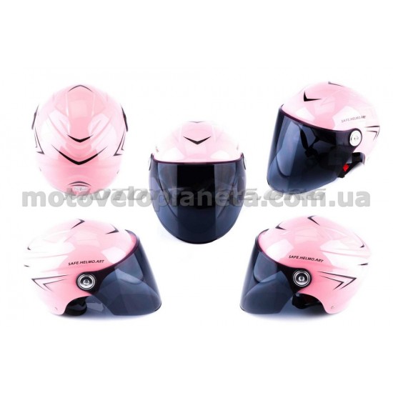 Шлем открытый   (mod:SM818) (size:XL, розовый)   HELMO, шт