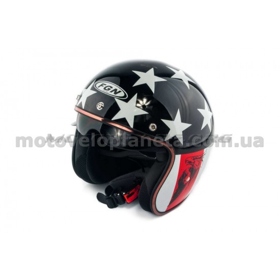 Шлем открытый   (mod:FX-510) (size:L, AMERICAN)   FGN, шт