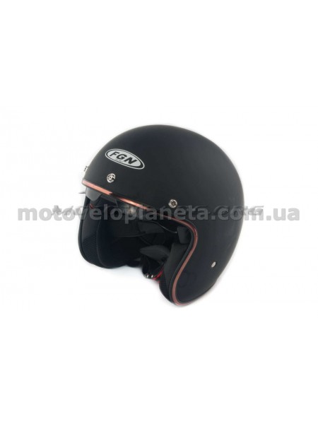 Шлем открытый   (mod:FX-510) (size:L, черный, матовый)   FGN, шт