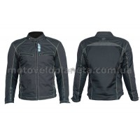Мотокуртка   (кожзам) (черная, усиление на плечах, груди size L), шт