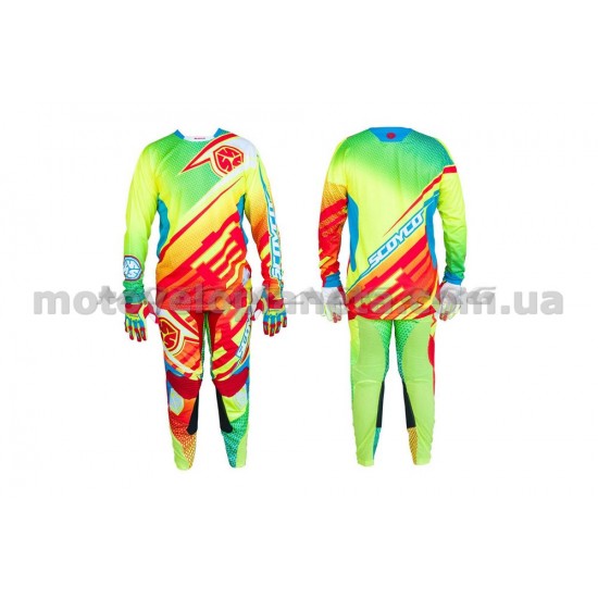 Костюм кроссовый  (красно-желтый size XL)   SCOYCO, шт