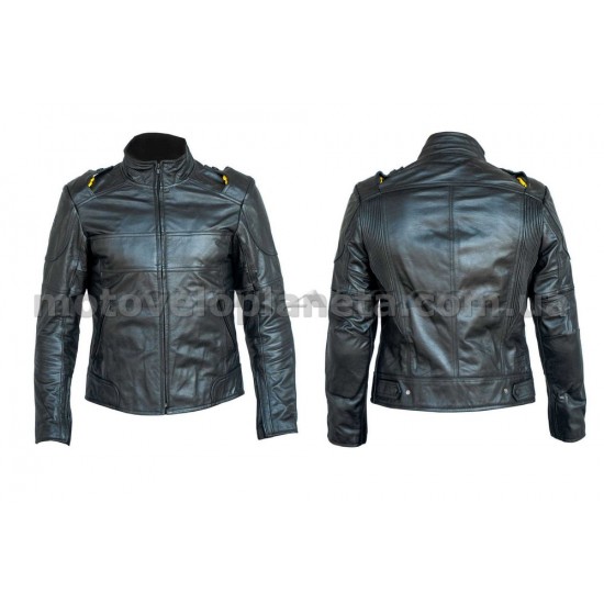 Мотокуртка   (кожа) (черная size XL), шт