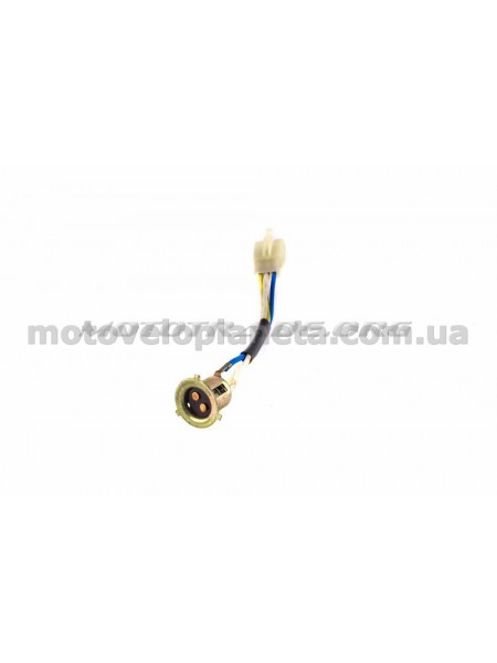 Патрон фары   P15D-25-3   (3 уса) (с фишкой)   PLT, шт
