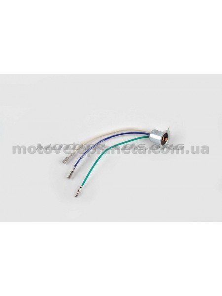 Патрон фары   P15D-25-3   (3 уса)   KOMATCU   (mod.A), шт