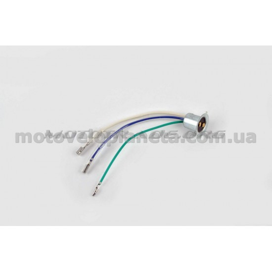 Патрон фары   P15D-25-3   (3 уса)   KOMATCU   (mod.A), шт
