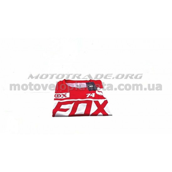 Футболка   (бело-красная size XL)   FOX, шт