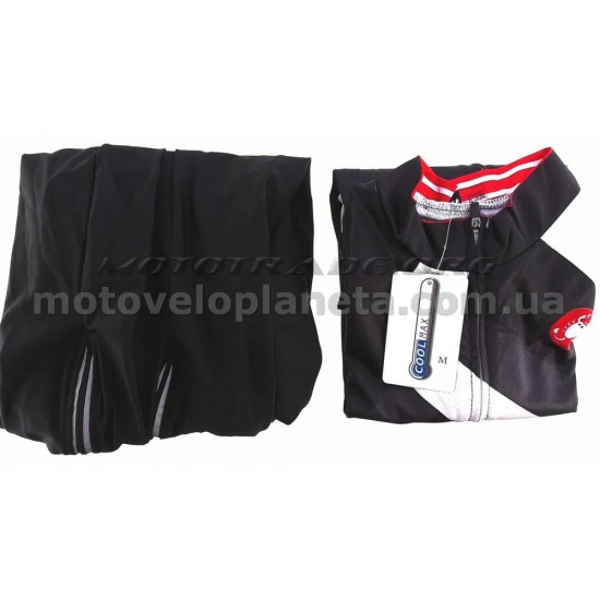 Велокостюм   (черно-красный, size:M), шт