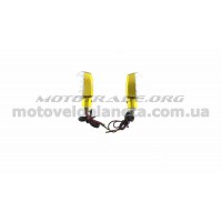 Поворот светодиодный, гробик   (15 LED, золотой, прозрачное стекло)   JS, пара