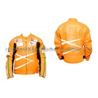 Мотокуртка   DAQINESE   (кожзам) (size:XXL, оранжевая, mod:3), шт