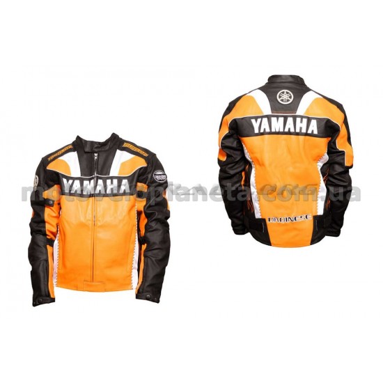 Мотокуртка   YMH   (кожзам) (size:XL, оранжевая), шт