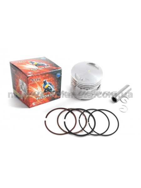 Поршень 4T CB/CG Ø62,50mm, p-15 (150/175cc 0,50: 162FMJ, 162FMK) RED, компл. Поршень 4T CB/CG Ø62,50mm, p-15 (150/175cc 0,50: 162FMJ, 162FMK) RED, компл.