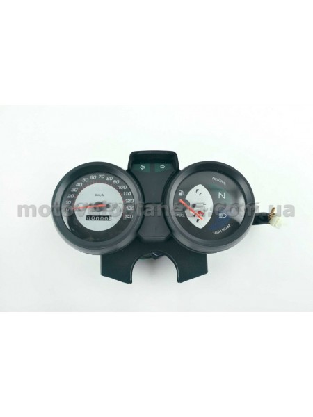 Панель приборов (в сборе) Yamaha YBR 125 (140км/ч, черная) (mod:MY-062), шт Панель приборов (в сборе) Yamaha YBR 125 (140км/ч, черная) (mod:MY-062), шт