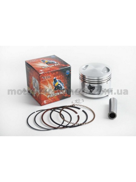Поршень 4T CB/CG Ø62,00mm, p-15 (150/175cc STD: 162FMJ, 162FMK) RED, компл. Поршень 4T CB/CG Ø62,00mm, p-15 (150/175cc STD: 162FMJ, 162FMK) RED, компл.