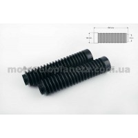 Гофры передней вилки (пара)   универсальные   L-250mm, d-30mm, D-50mm   (черные)   MZK, пара