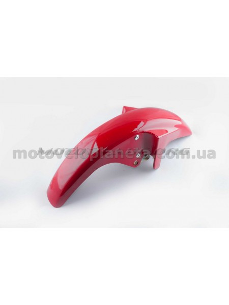 Пластик   Yamaha YBR125   переднее крыло   (красный)   KOMATCU, шт