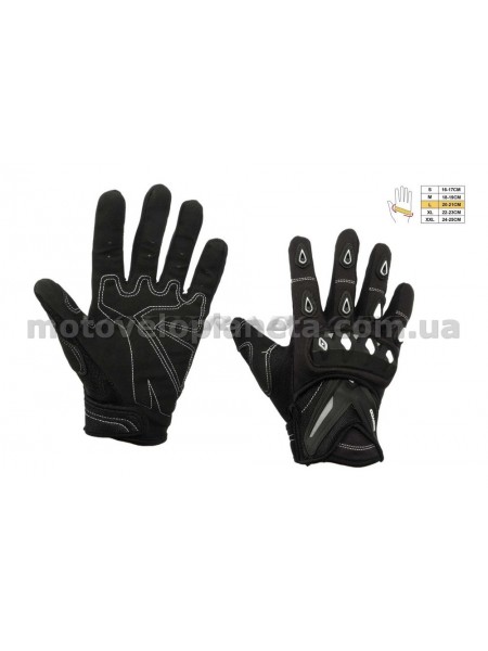 Перчатки SCOYCO (mod:MC-10, size:L, черные, текстиль), пара Перчатки SCOYCO (mod:MC-10, size:L, черные, текстиль), пара
