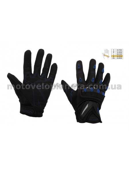 Перчатки SCOYCO (mod:MC-10, size:XL, синие, текстиль), пара Перчатки SCOYCO (mod:MC-10, size:XL, синие, текстиль), пара