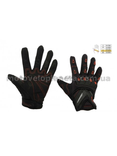 Перчатки SCOYCO (mod:MC-10, size:XL, красные, текстиль), пара Перчатки SCOYCO (mod:MC-10, size:XL, красные, текстиль), пара