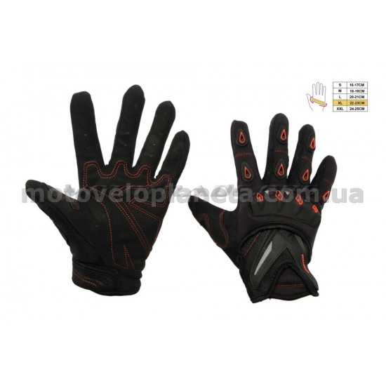 Перчатки   SCOYCO   (mod:MC-10, size:XL, красные, текстиль), пара
