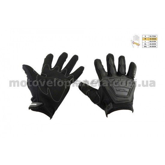 Перчатки   SCOYCO   (mod:MC-08, size:M, черные, текстиль), пара