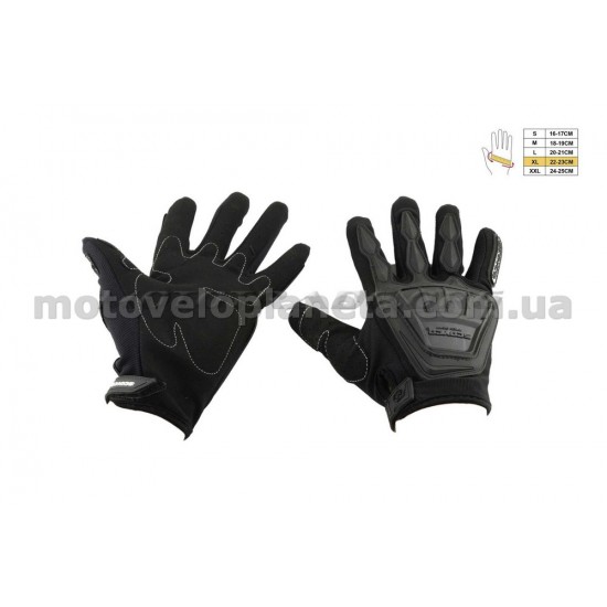Перчатки   SCOYCO   (mod:MC-08, size:XL, черные, текстиль), пара