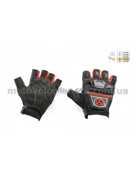 Перчатки без пальцев (mod:MC-24D, size:XL, красные, текстиль) SCOYCO, пара Перчатки без пальцев (mod:MC-24D, size:XL, красные, текстиль) SCOYCO, пара