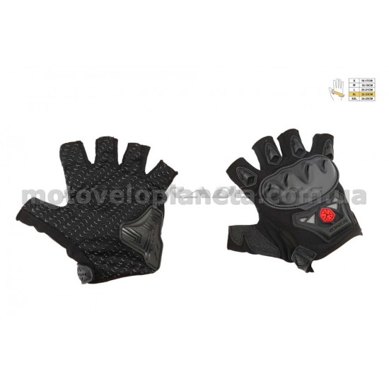 Перчатки без пальцев    (mod:MC-29D,size:XL, черные)   SCOYCO, пара