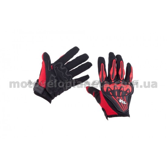 Перчатки   AXE RACING   (size:M, красные), пара