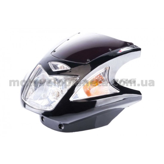 Обтекатель   Zongshen, Lifan 125/150   (mod:4, с фарой и поворотами)   (черный), компл.