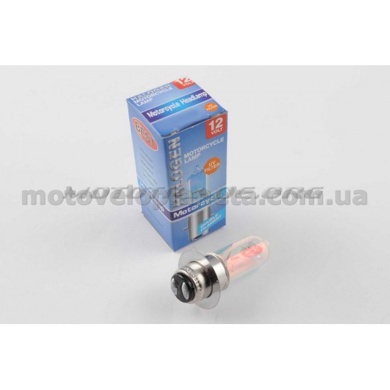 Лампа P15D-25-1 (1 ус)   12V 18W/18W   (хамелеон розовый)   BEST   (mod:A), шт