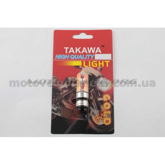 Лампа P15D-25-1 (1 ус)   12V 50W/50W   (хамелеон радужный)   (блистер)   TAKAWA   (mod:A), шт