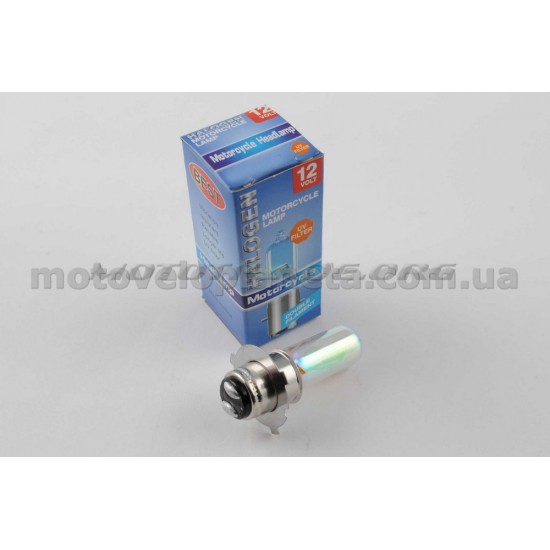 Лампа P15D-25-3 (3 уса)   12V 50W/50W   (хамелеон радужный)   BEST   (mod:A), шт