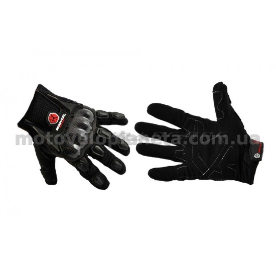 Перчатки   SCOYCO   (mod:HD-12, size:L, черные, текстиль, карбон), пара