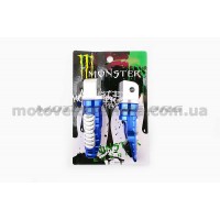 Подножки пассажирские   (mod:1, синие)   MONSTER ENERGY, пара