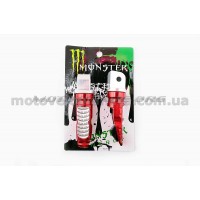 Подножки пассажирские   (mod:1, красные)   MONSTER ENERGY, пара