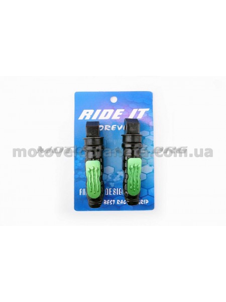 Подножки пассажирские   (mod:monster energy)   (зеленые)   RIDE IT, пара