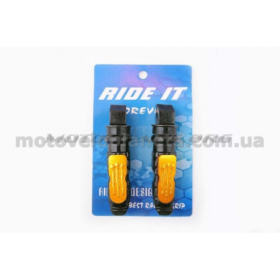 Подножки пассажирские   (mod:monster energy)   (желтые)   RIDE IT, пара