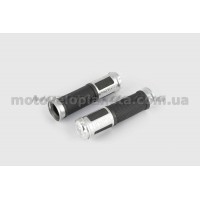Ручки руля с алюм. отбойником (серебро) (mod:Honda)   GJCT, пара