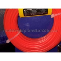 Леска мотокосы   Ø2,0mm, 15 метров   (круглая, красная)   ZHGT, шт