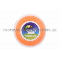Леска мотокосы   Ø2,4mm, 15 метров   (косичка, оранжевая)   ZHGT, шт