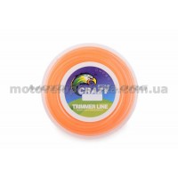 Леска мотокосы   Ø2,4mm, 60 метров   (косичка, оранжевая)   ZHGT, шт