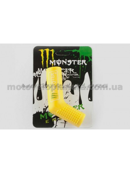 Резинка заводной ножки   MONSTER ENERGY   (универсальная, желтая)   XJB, шт
