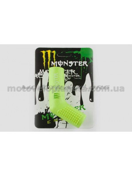Резинка заводной ножки   MONSTER ENERGY   (универсальная, зеленая)   XJB, шт