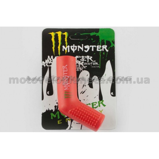 Резинка заводной ножки   MONSTER ENERGY   (универсальная, красная)   XJB, шт