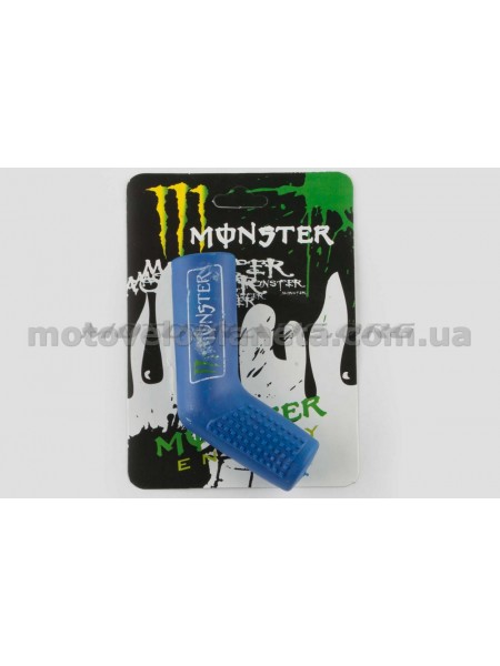 Резинка заводной ножки   MONSTER ENERGY   (универсальная, синяя)   XJB, шт