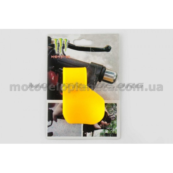 Рычаг круиз контроля ручки газа   MONSTER ENERGY   (универсальный, желтый)   XJB, пара