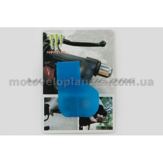 Рычаг круиз контроля ручки газа   MONSTER ENERGY   (универсальный, синий)   XJB, пара