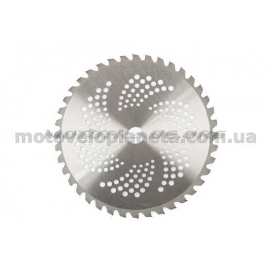 Нож мотокосы   40T   (Ø255/22.4 mm)   (победитовые зубья)   FORESTER, шт
